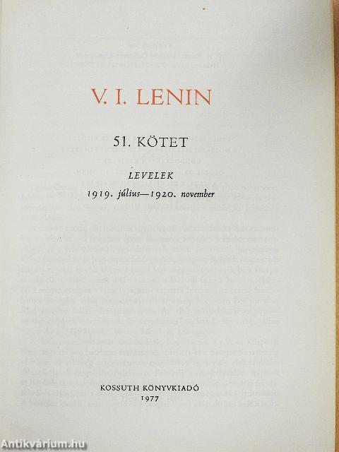 V. I. Lenin összes művei 51.