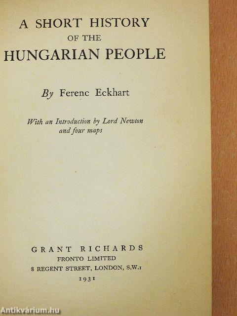 A short history of the hungarian people