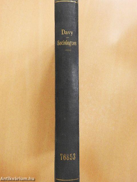 Sociologues d'hier et d'aujourd'hui