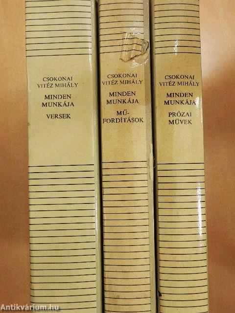 Csokonai Vitéz Mihály minden munkája I-III.
