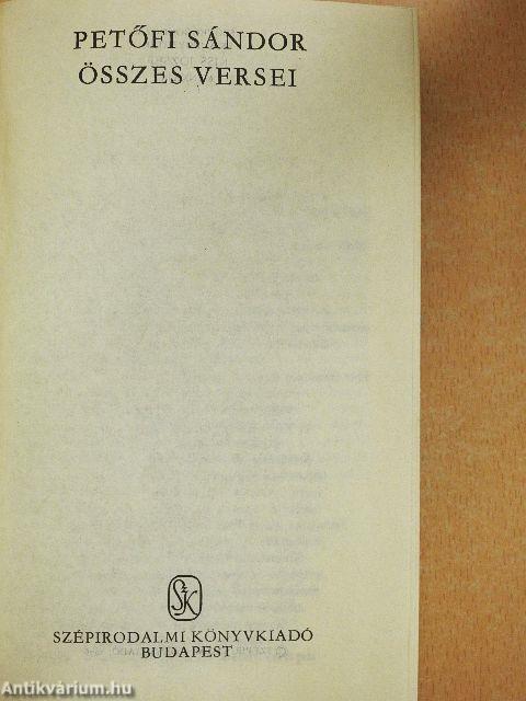 Petőfi Sándor művei I-II.