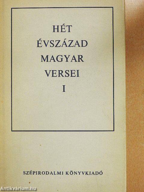Hét évszázad magyar versei I. (töredék)