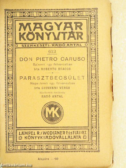 Don Pietro Caruso/Parasztbecsület