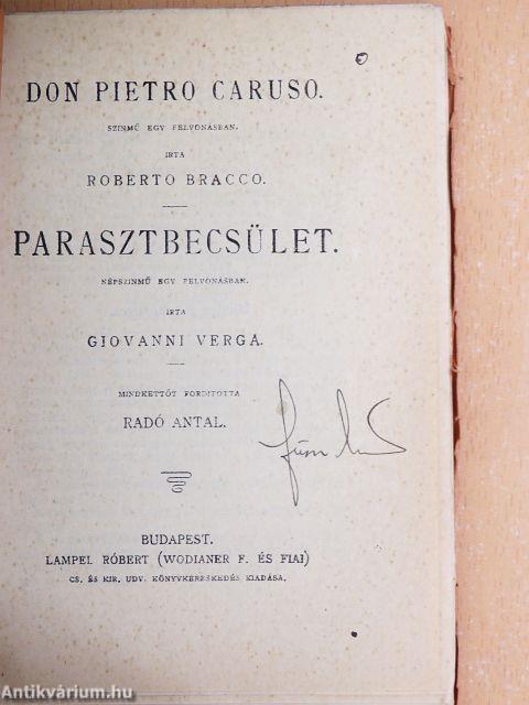 Don Pietro Caruso/Parasztbecsület