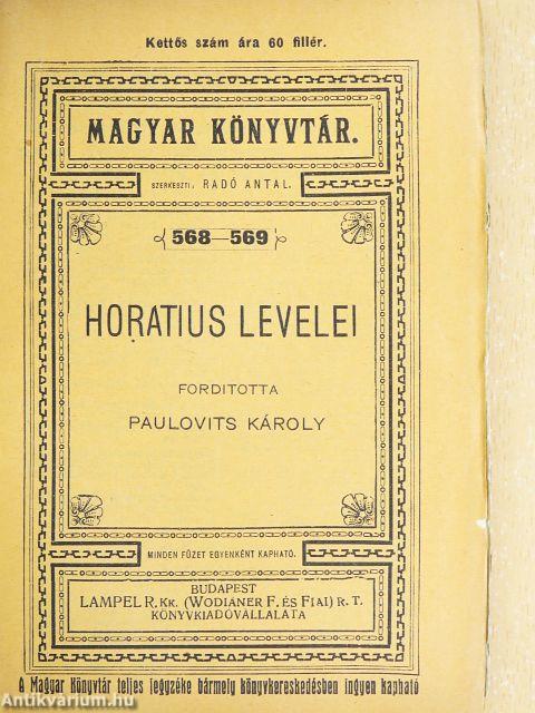 Horatius levelei