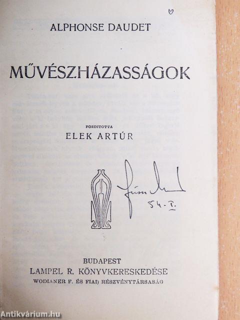 Művészházasságok