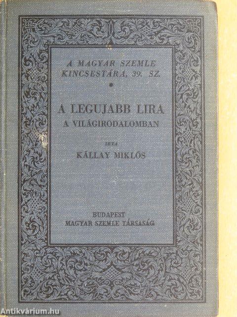 A legujabb lira a világirodalomban
