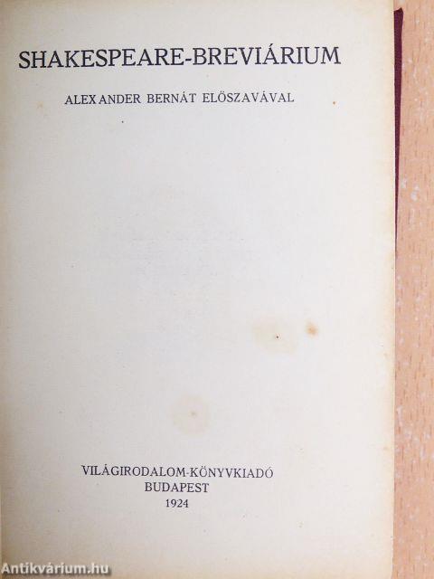 Shakespeare-Breviárium