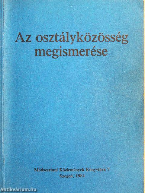 Az osztályközösség megismerése
