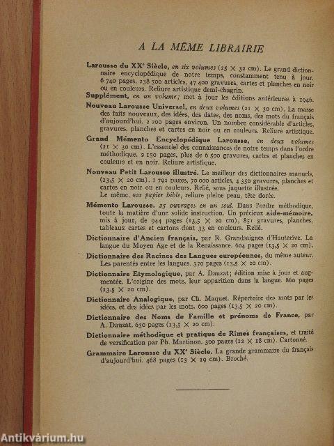 Dictionnaire des synonymes de la langue francaise