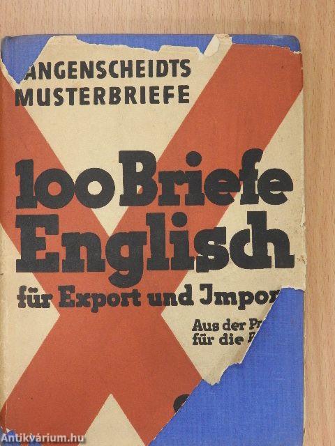 100 Briefe Englisch für Export und Import