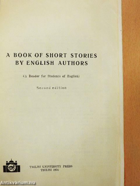 A Book of Short Stories by English Authors