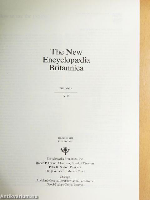 The New Encyclopaedia Britannica Volume 1-29./Index I-II./Britannica World Data 1988./Propaedia Outline of Knowledge
