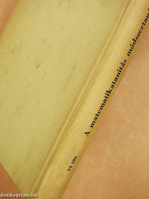 A matematikatanítás módszertanának néhány kérdése