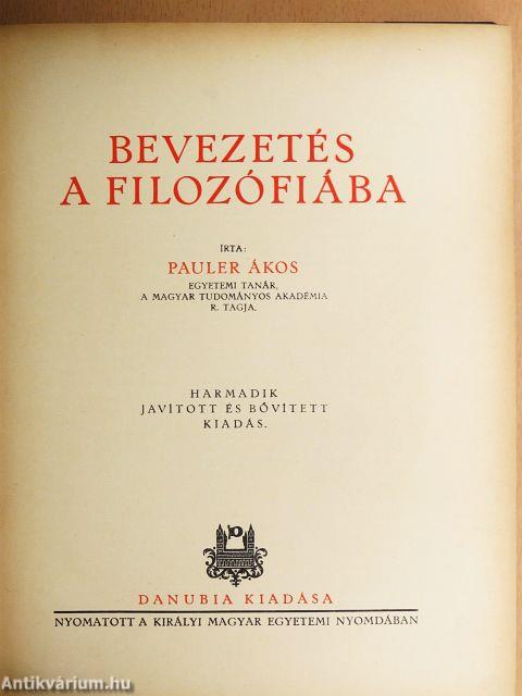 Bevezetés a filozófiába