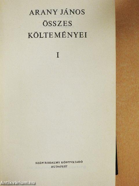 Arany János összes költeményei I-II.