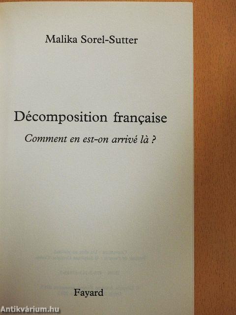 Décomposition francaise
