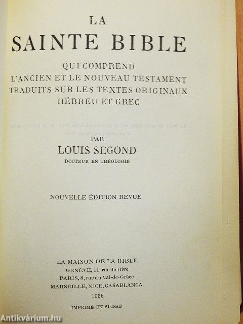 La Sainte Bible