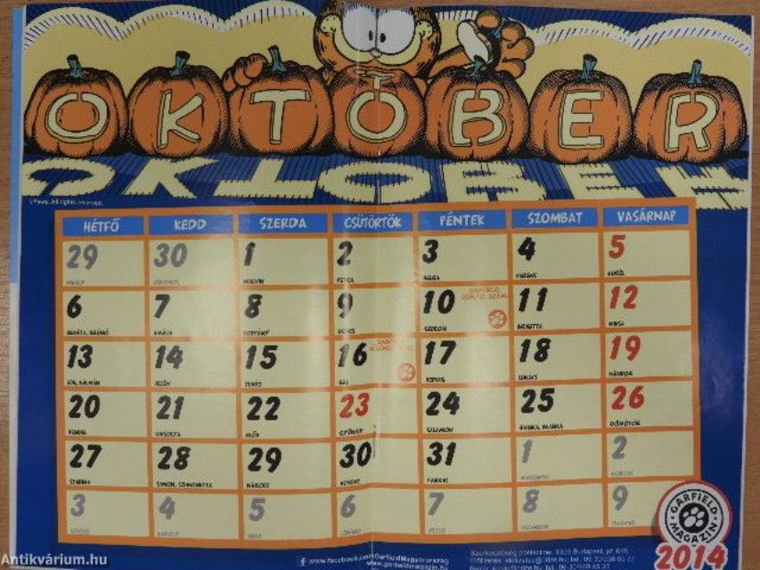 Garfield 2014. szeptember