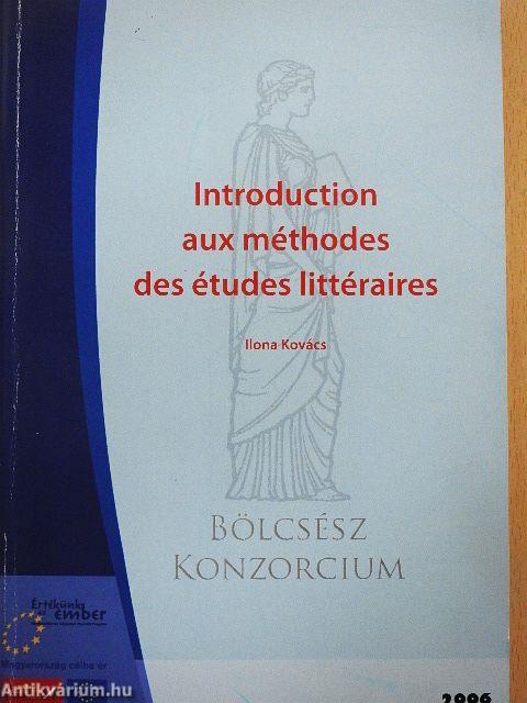 Introduction aux méthodes des études littéraires
