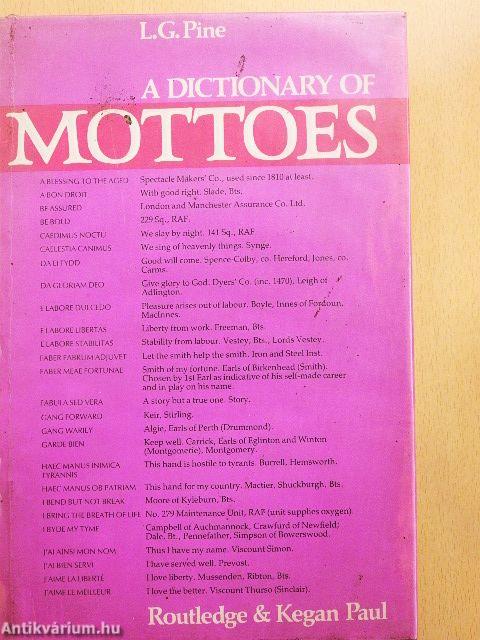 A Dictionary of Mottoes