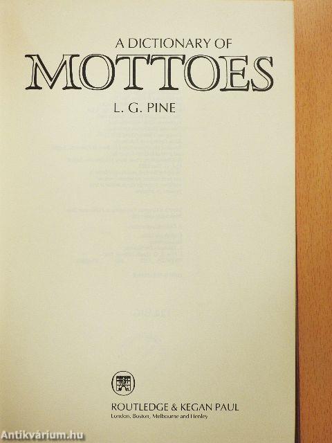A Dictionary of Mottoes