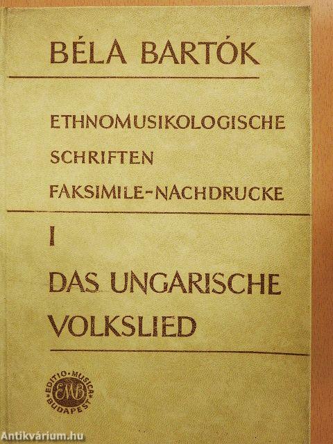 Ethnomusikologische Schriften Faksimile-Nachdrucke I.