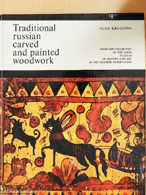 Traditional Russian carved and painted woodwork