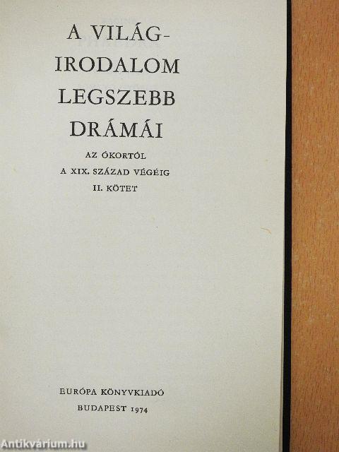 A világirodalom legszebb drámái II. (töredék)