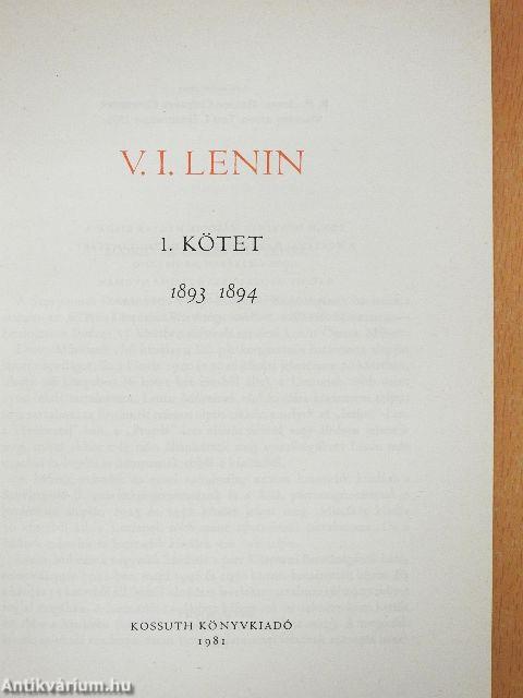 V. I. Lenin összes művei 1.