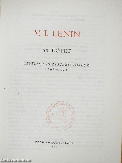 V. I. Lenin összes művei 55.