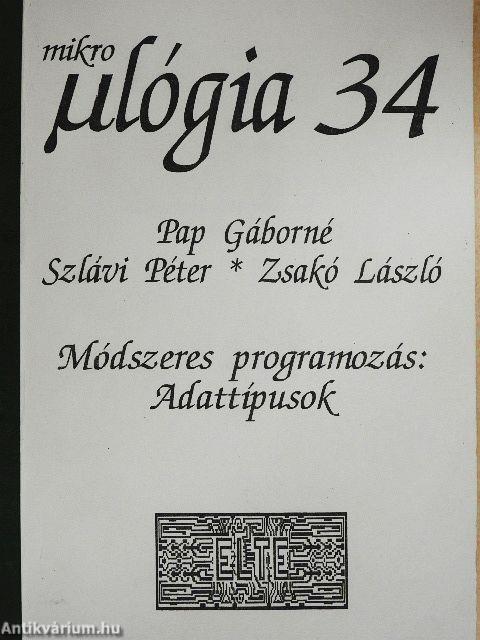 Módszeres programozás: Adattípusok