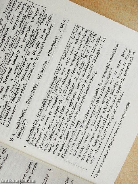 Fejezetek a vállalatgazdaságtan témaköréből II./Tartós tőkejavak a vállalati gazdálkodásban