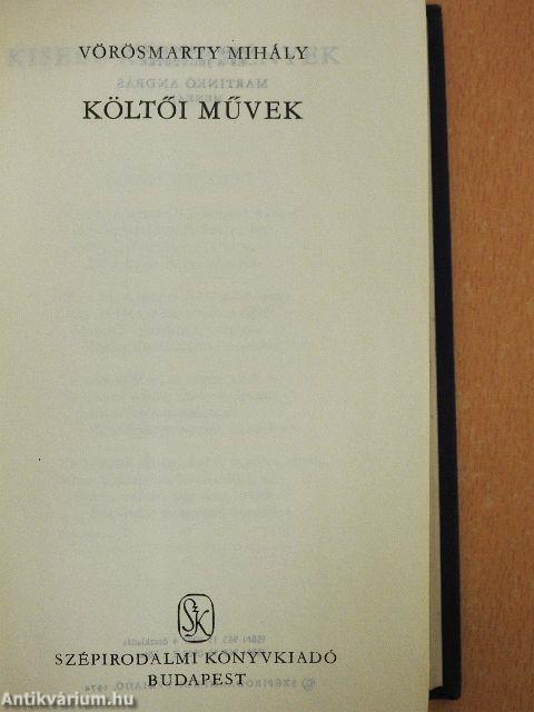 Vörösmarty Mihály válogatott művei I-III.