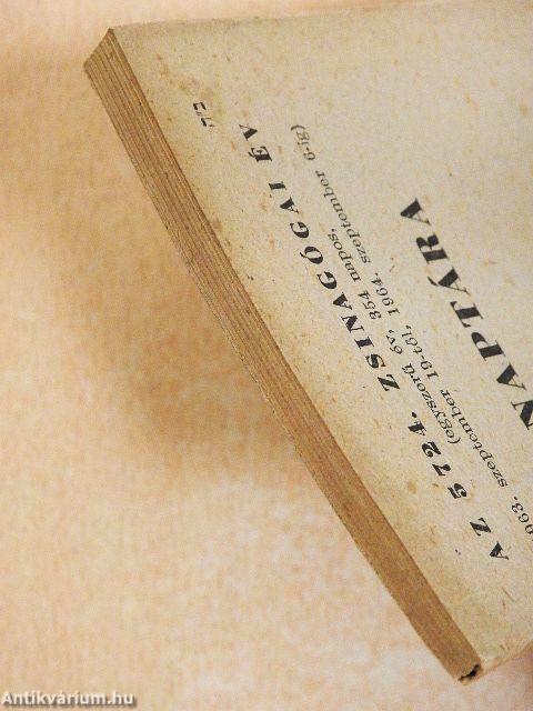 Az 5724. zsinagógai év naptára