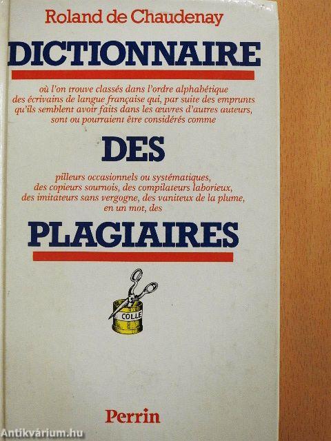 Dictionnaire des Plagiaires