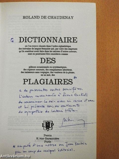 Dictionnaire des Plagiaires