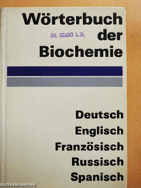Wörterbuch der Biochemie
