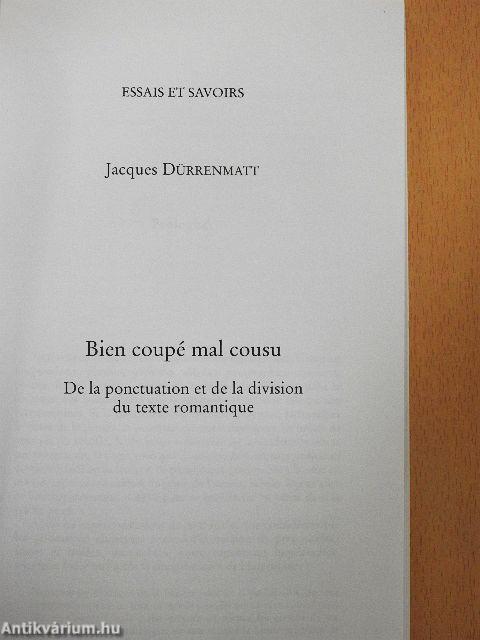 Bien coupé mal cousu