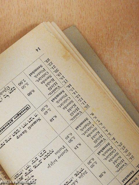 Az 5734. zsinagógai év naptára