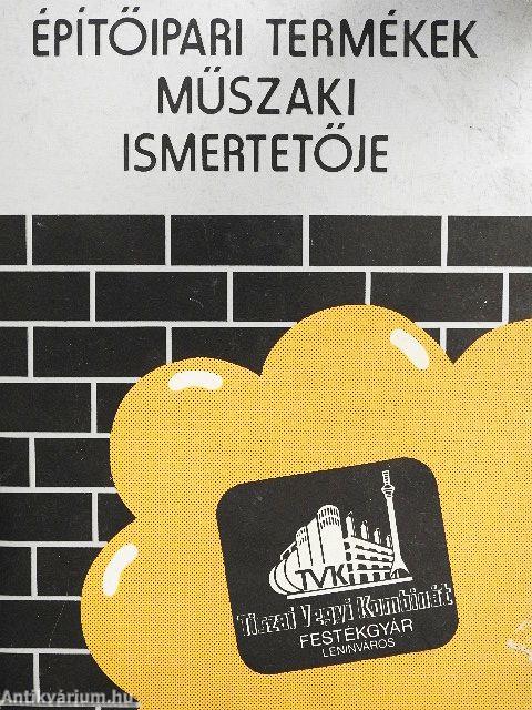 Építőipari termékek műszaki ismertetője
