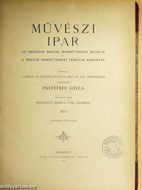 Művészi ipar 1887/1-6.