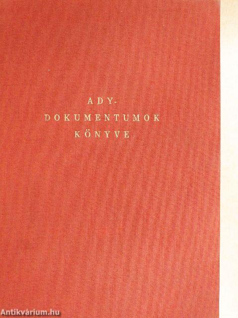 Ady-Dokumentumok Könyve (nem teljes)