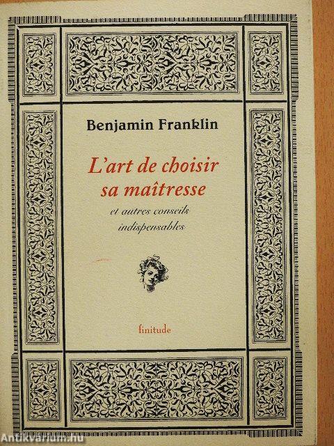 L'art de choisir sa maitresse
