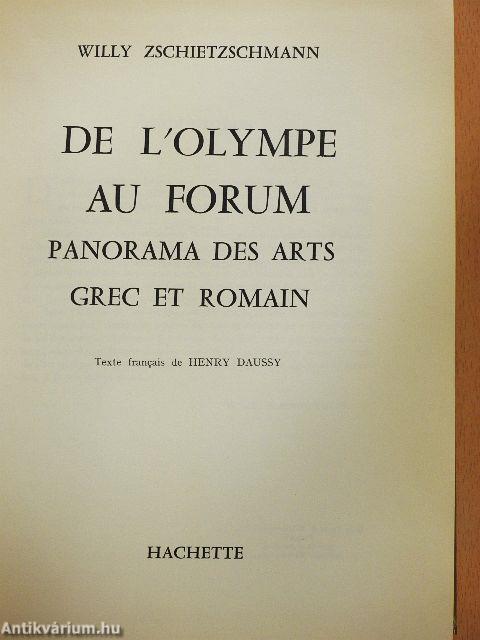 De l'Olympe au Forum