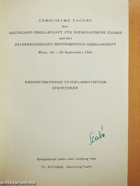 Redoxfunktionen Cytoplasmatischer Strukturen