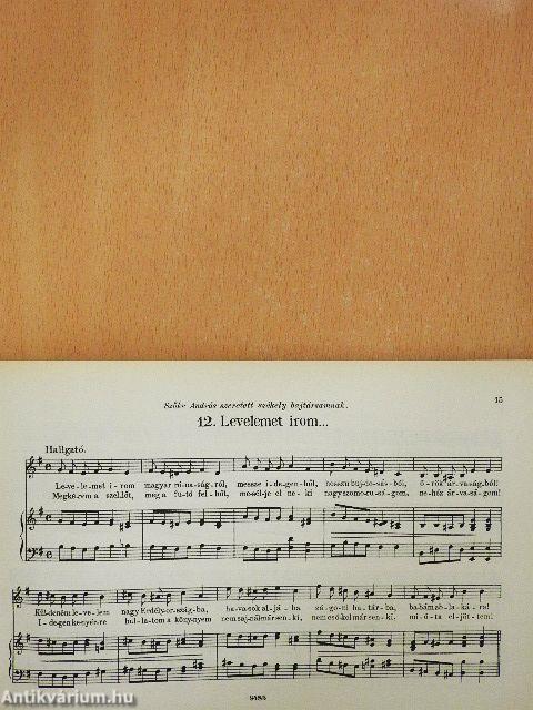 Szilágyi Béla nótáskönyve