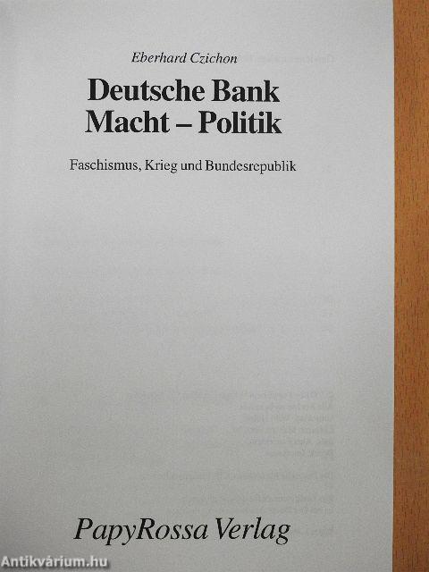Deutsche Bank Macht-Politik