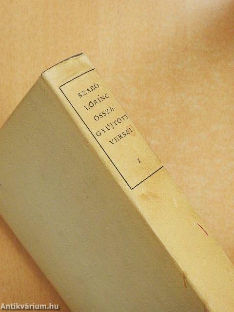 Szabó Lőrinc összegyűjtött versei I-II.