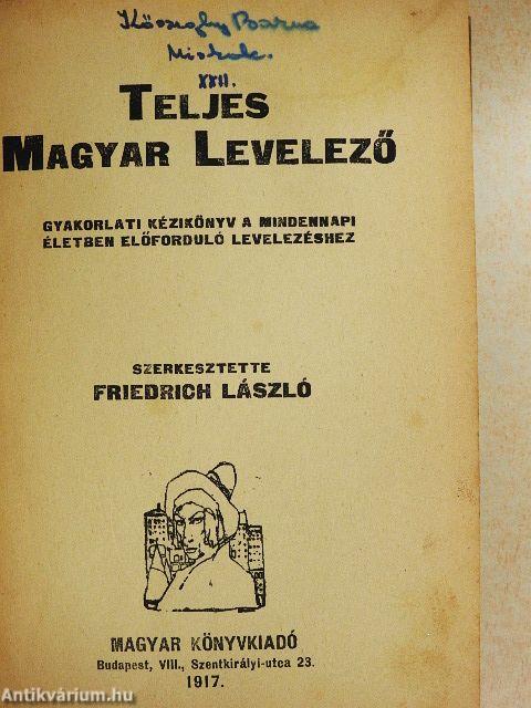 Teljes magyar levelező